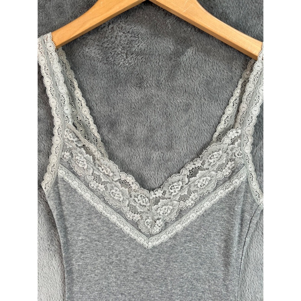 Hollister Y2K Cami Lace Straps Trim Womens XS Bella Tank Top Babydoll Coquette - Picture 6 of 8